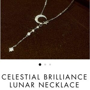 💜3 for $15 Vivori celestial brilliance lunar necklace. Silver